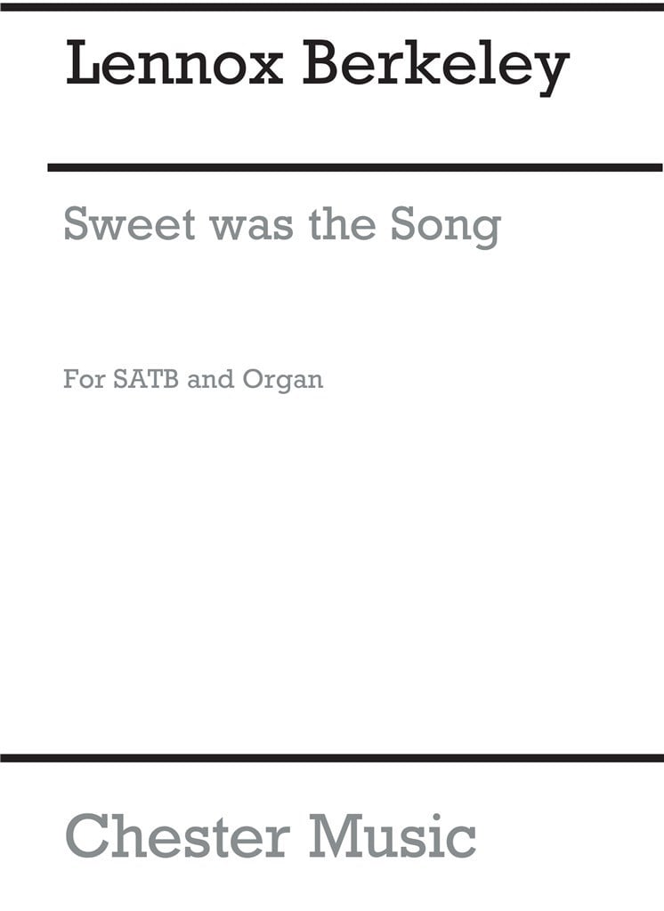 Sweet Was The Song Op.43 No.3